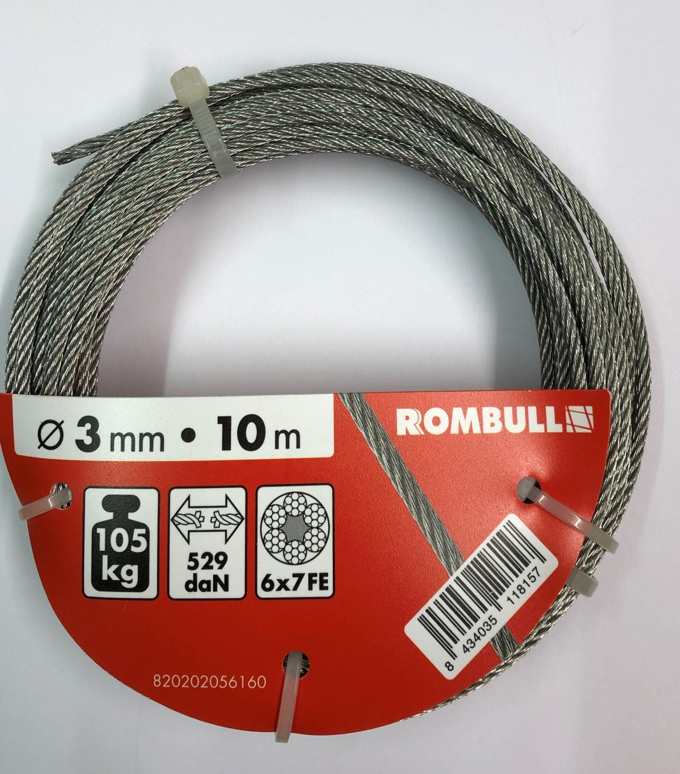 Steel wire rope 3x10m