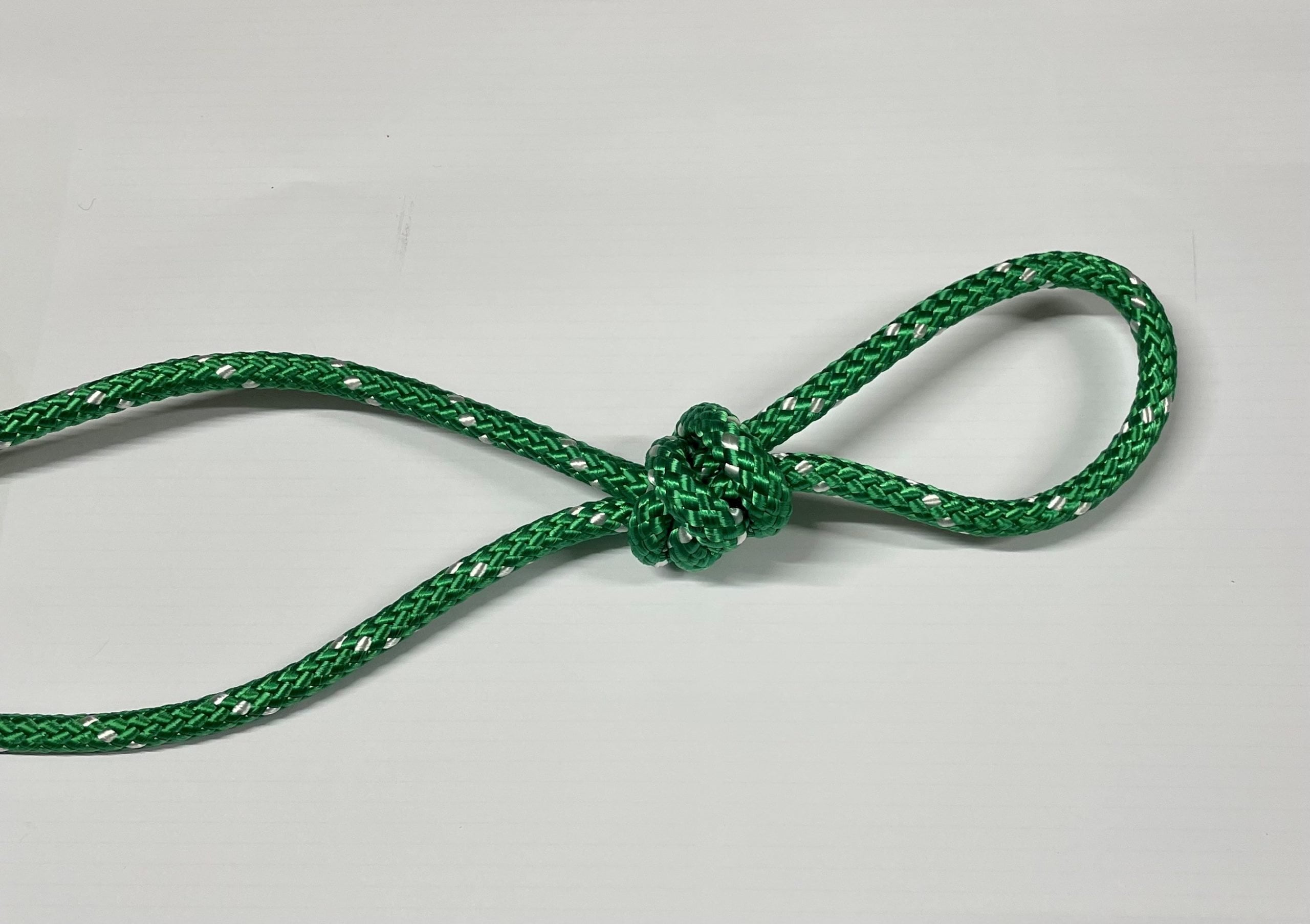 Polyester double braided rope green
