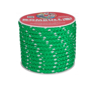 Polyester double braided rope green